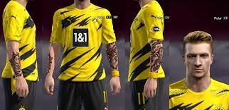 Pes 2021 graphic menu mod v2 by hawke. Pes 2013 Marco Reus Face Update Tattoo Kazemario Evolution