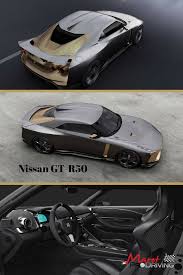 Futuristic Design From Nissan And Italdesign With The Anniversary Edition Nissan Gt R50 Outstanding Performance Both On And Off Th Nissan Gt Nissan Nissan Gtr