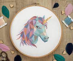 Floss is not included with this kit. Unicorn Cross Stitch Pattern Pdf Geometric Cross Stitch Etsy Unicorn Cross Stitch Pattern Cross Stitch Cross Stitch Patterns
