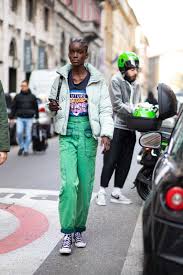 The 168 Best Street Style Looks From Fall 2020 Fashion Month Cargo Pants Outfit Bright Pants Outfit Pants Outfit