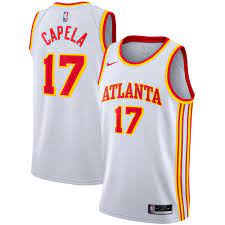 The hawks unveiled a new jersey design for next year. Atlanta Hawks Nike Association Swingman Jersey Clint Capela Mens