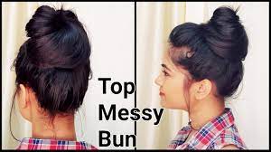 1 Min Top Messy Bun For Oily Hair For Summers Indian Hairstyles For Medium Long Hair Summer Hairstyles For Medium Hair Bun Hairstyles For Long Hair Oily Hair