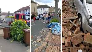 A mini tornado hit east london last night and the scenes were like something out of a disaster movie. B2ig7s90yk5hxm