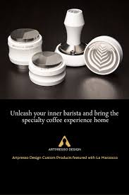 Barista Tools By Artpresso Design Include The Solo Tamper And Distributor And The Revo 2 Tamper And Primo Dis Coffee Tamper Coffee Bar Design Coffee Accesories