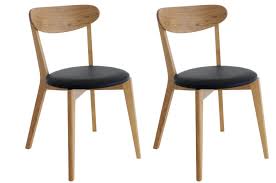 Habitat Sophie Pair Of Faux Leather Dining Chairs Black In 2020 Faux Leather Dining Chairs Dining Chairs Black Dining Chairs