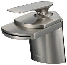 Browse moen's brushed nickel bathroom faucets. Marble 4 Waterfall Brushed Nickel Bathroom Sink Faucet Contemporary Bathroom Sink Faucets By Luxor Outlet Houzz