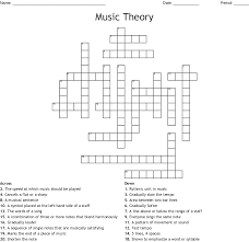 This clue was last seen on wall street journal crossword november 19 2020 answers in case the clue doesn't fit or there's something wrong please let us know and we will get back to you. Music Theory Crossword Wordmint