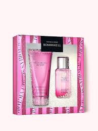 This gift set includes three different perfumes, each in a.25 fl oz/7.5 ml bottle. Amazon Com Victoria S Secret Bombshell Holiday Fragrance Mist And Body Lotion 2 Piece Gift Set For Women Limited Edition Beauty