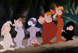 Foxy Slightly Rabbit Nibs Skunk Tootles Cubby Curly Actually Named Cubby Throughout The Peter Pan Characters Lost Boys Peter Pan Peter Pan Disney