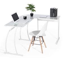 Denn auf einem einfachen schreibtisch mit einer tischplatte und gegebenenfalls. Coavas Computertisch Schreibtisch L Formiges Weiss Glas Eckschreibtisch Lehrtisch Burotisch Arbeitstisch Modern Laptoptisch Fur Lernen Arbeit Zu Hause In Buro Weiss Mintgrun