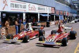 F1 Historic 1975 South African Grand Prix Kyalami Ferrari 312 B3 Ferrari Scuderia Classic Racing Race Cars