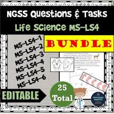 Biology The Unity And Diversity Of Life Distance Learning Science Ngss Assessments Ms Ls4 Evolution Unity Diversity Life Science Middle School Ngss Middle School Life Science Ngss