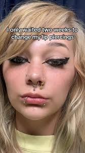 #lippiercing #medusa #snakebites #emo #grunge #alternative #piercing