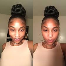 Explore akilah moore's board hair styles with kanekalon hair, followed by … see more ideas about natural hair, hairstyle ideas and braid styles festive hairstyle with colorful box braids. Sleek Top Knot Bun Using Kanekalon Hair Black Hair Updo Hairstyles Kanekalon Hairstyles Braided Bun Hairstyles