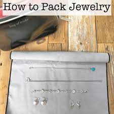 To keep chunky jewelry from tangling during travel, pack it in a resealable bag with the clasp hanging out. How To Pack Jewelry For Travel Momof6