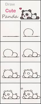 Learn How To Draw A Cute Baby Panda Step By Step Very Simple Tutorial Panda Drawings Kawai Cute Easy Drawings Drawing Tutorial Easy Easy Drawings For Kids