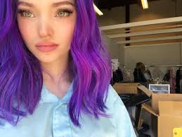 Dove On Instagram May Or May Not Know The Descendants3 Release Date Sofiacarson Cameron Hair Purple Hair Dove Cameron Style