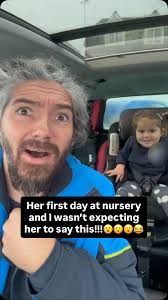 Her first day at nursery! I wasn’t expecting her to say this!😮😂 #firstday  #firstdayatnursery #parentlife #parenthood #dadlife