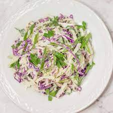 Keto Coleslaw Salad Recipe With A Creamy Tangy Low Carb Dressing Recipe Recipes Coleslaw Salad Recipes Low Carb