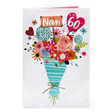 Find images of happy birthday card. Buy 60th Birthday Card For You Nan For Gbp 1 29 Card Factory Uk