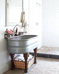 vintage trough sink bathroom vintage