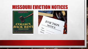 Missouri Eviction Notices Being A Landlord Eviction Notice The Tenant