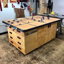 T Track Assembly Outfeed Table Plans Wood Shop Projects Woodworking Bench Plans Assembly Table