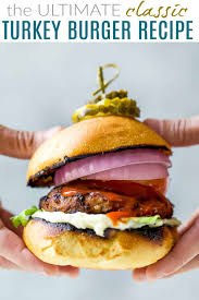 Mix gently to combine well. The Ultimate Grilled Turkey Burger Recipe Best Turkey Burgers