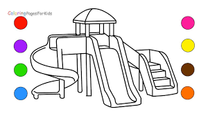 Toddler printable coloring pages are a fun way for kids of all ages to develop creativity, focus, motor skills and color recognition. Easy School Playground Drawing Novocom Top