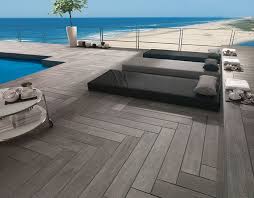 Furthermore, wood look tiles do not require a special type of treatment like wood does and it therefore excludes, for example, the application of a outdoor tiling can change the aesthetics of natural wood on your terrace, for instance, due to frost or bad weather or because uv rays can discolour it. Tile Look Like Wood Deck Outdoor Tiles Tile Looks Like Wood Outdoor Porcelain Tile