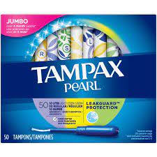 Get the period protection that you need with tampax pearl super plus unscented tampons, 96 count. Pearl Tampons Plastic Unscented Jumbo Pack 50 Tampons