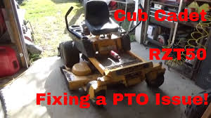 The advice and suggestions which. Cub Cadet Rzt50 Zero Turn Fixing A Pto Engagement Issue Youtube