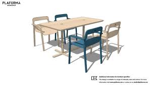 Plaforma Delta All Wood Canteen Table And Plaforma Bravo All Wood Chair Wood Chair Table Chair