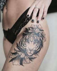 Dasha Vega On Instagram Dashatattooing Tigertattoo Tattooinrussia Blxckink Tiger Tattoo Thigh Thigh Tattoos Women Hip Tattoo