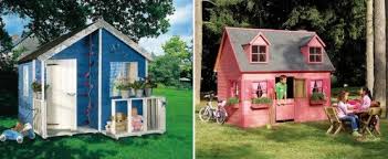 There are playhouses with slides and even furniture. Cool Kids Outdoor Play Houses By Cerland Digsdigs Kids Playhouse Plans Play Houses Outdoor Kids