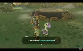 30m (duration can be extended to 60m by consuming multiple servings). Salmon Meuniere Botw Zelda Breath Of The Wild Guide Recital At Warbler S Nest Shrine Quest Voo Lota Shrine Location And Walkthrough Polygon Pagespublic Figureerin Olashvideoshow To Make Botw Salmon