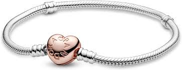 Pandora marks second year of unicef partnership with new world children's day charm. Amazon Com Pandora Jewelry Moments Heart Clasp Snake Chain Pandora Rose Bracelet 6 7 Jewelry