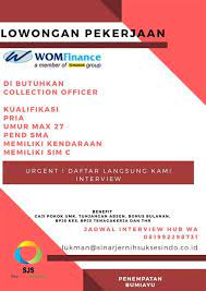 Pt wom finance, tbk cab. Lowongan Kerja Wom Finance Jatibarang