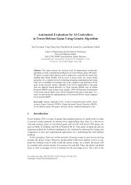 They are free and it's known for some codes that they only work in vip servers!!! Pdf Automated Evaluation For Ai Controllers In Tower Defense Game Using Genetic Algorithm