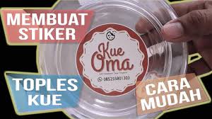 Gambar stiker kue kering, cara membuat logo kue kering, desain logo kue kering, desain stiker toples kue kering psd, contoh desain stiker jual stiker toples kue kering sticker label produk bentuk sumber : Cara Membuat Label Toples Kue Youtube