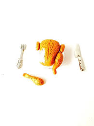Items Similar To Miniature Turkey Chicken Miniature Food Polymer Clay Separate Leg Miniature Scene Dollshouse Miniature Minis By The Sausage On Etsy In 2020 Miniature Food Christmas Turkey Miniatures