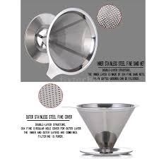 And best of all, the stainless steel design is durable and. Coffee Strainer Stainless Steel Filter Basket Drop Maker Infuser Cone Shaped Funnel Metal Mesh Home Kitchen Dining