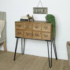 Da un lato, c'è la variante che può essere posata facilmente e. Marrone In Legno 8 Cassetto Credenza Storage Unita Rustico Industriale Ufficio Ebay