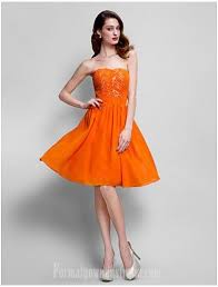 Australia Formal Dresses Cocktail Dress Party Dress Orange Plus Sizes Dresses Petite A Line Strapless Short Knee Length Chiffon Orange Plus Size Dresses Dresses Petite Dresses