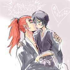 Rukia and renji kiss