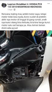 Cara membuka kunci stang motor pcx. Honda Pcx 150 Dibobol Maling Knob Keyless Dirusak Aripitstop