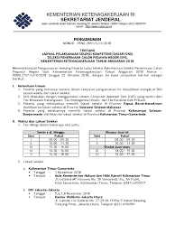 Contoh soal ujian ppnpn kemnaker. Hasil Skd Kemnaker Cpns 2018