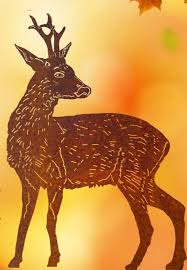 Dekoschmiede Reh Bunte Tiere Tiere