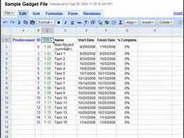 Making A Gantt Chart With Google Docs