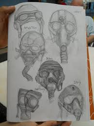 Learn how to draw gas mask Wwii Goggles And Gas Masks By Werewolfxluvr On Deviantart